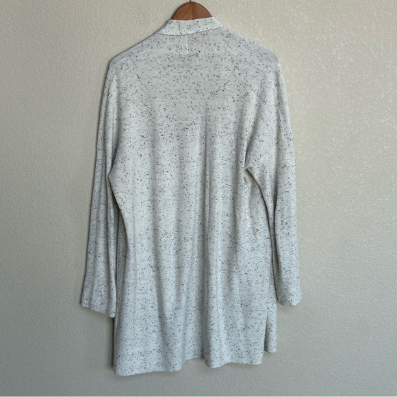 SALE Eileen Fisher Ivory Organic Cotton Cardigan  Medium - Picture 2 of 6